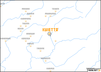 map of Kwietta