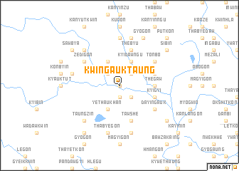 map of Kwingauk Taung