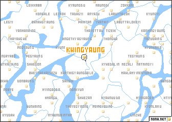 map of Kwingyaung