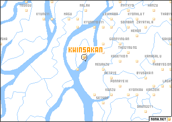 map of Kwinsakan