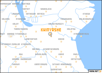 map of Kwinyashe