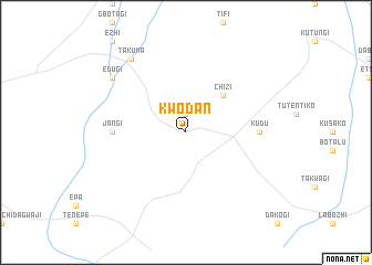map of Kwodan