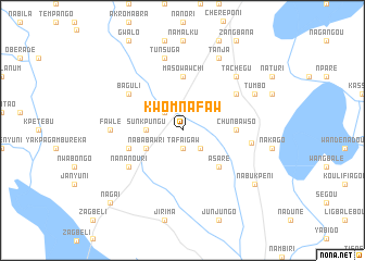 map of Kwomnafaw