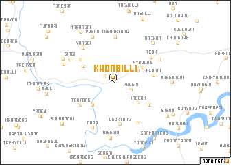 map of Kwŏnbil-li