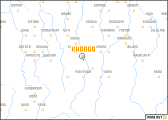 map of Kwongo