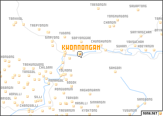 map of Kwŏnnongam