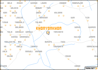 map of Kwonyonkwon