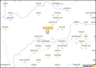 map of Kwori