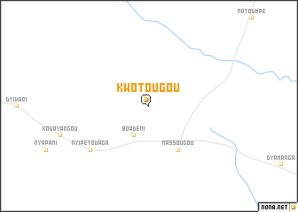 map of Kwotougou