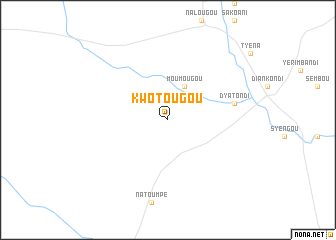 map of Kwotougou