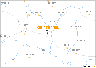 map of Kwunchogaw