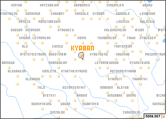 map of Kyaban