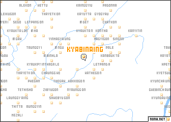 map of Kyabinaing