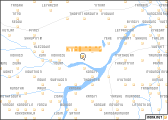 map of Kyabinaing