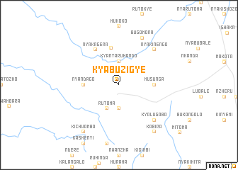 map of Kyabuzigye