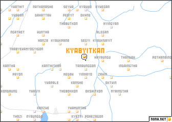 map of Kyabyitkan