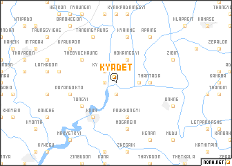 map of Kyadet