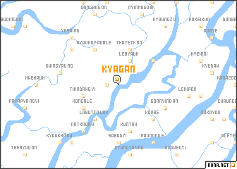 map of Kyāgan