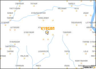 map of Kyagan