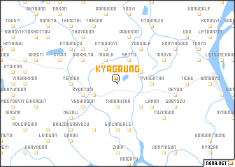 map of Kyagaung