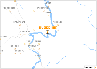 map of Kyagaung