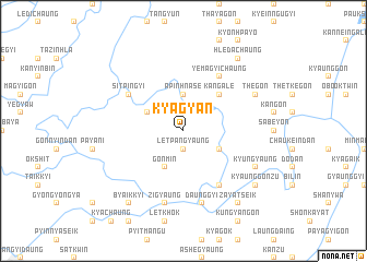 map of Kyagyan