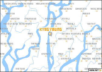map of Kyāgyaung