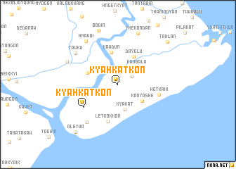 map of Kyahkatkon