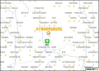 map of Kyahondaung