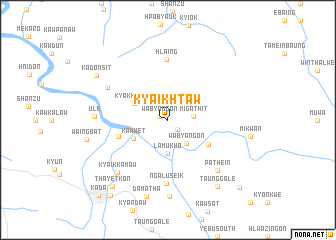 map of Kyaikhtaw