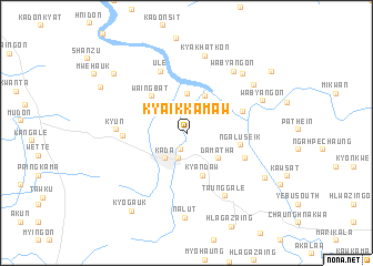 map of Kyaikkamaw