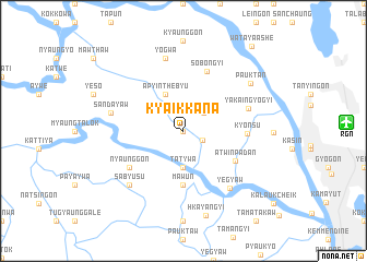 map of Kyaikkana