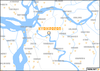 map of Kyaikparan