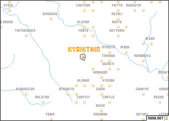 map of Kyaikthin