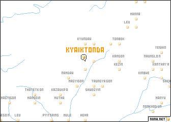 map of Kyaiktonda