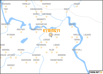 map of Kyaingyi