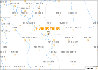 map of Kya-in Seikkyi