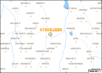 map of Kyakajoba