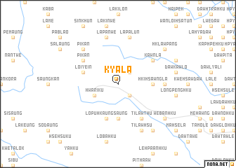 map of Kyala