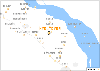 map of Kyalʼtayab