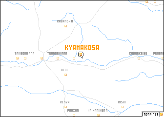 map of Kyamakosa