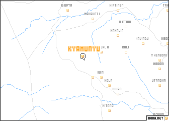 map of Kyamunyu