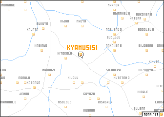 map of Kyamusisi