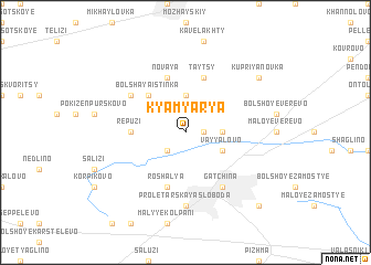 map of Kyamyarya