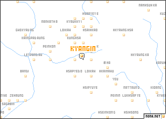 map of Kyangin