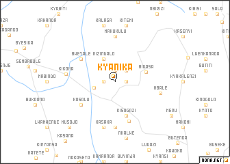 map of Kyanika