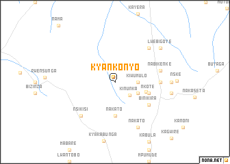 map of Kyankonyo