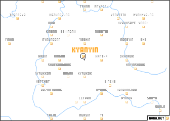 map of Kyanyin