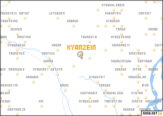 map of Kyanzein