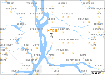 map of Kya-o